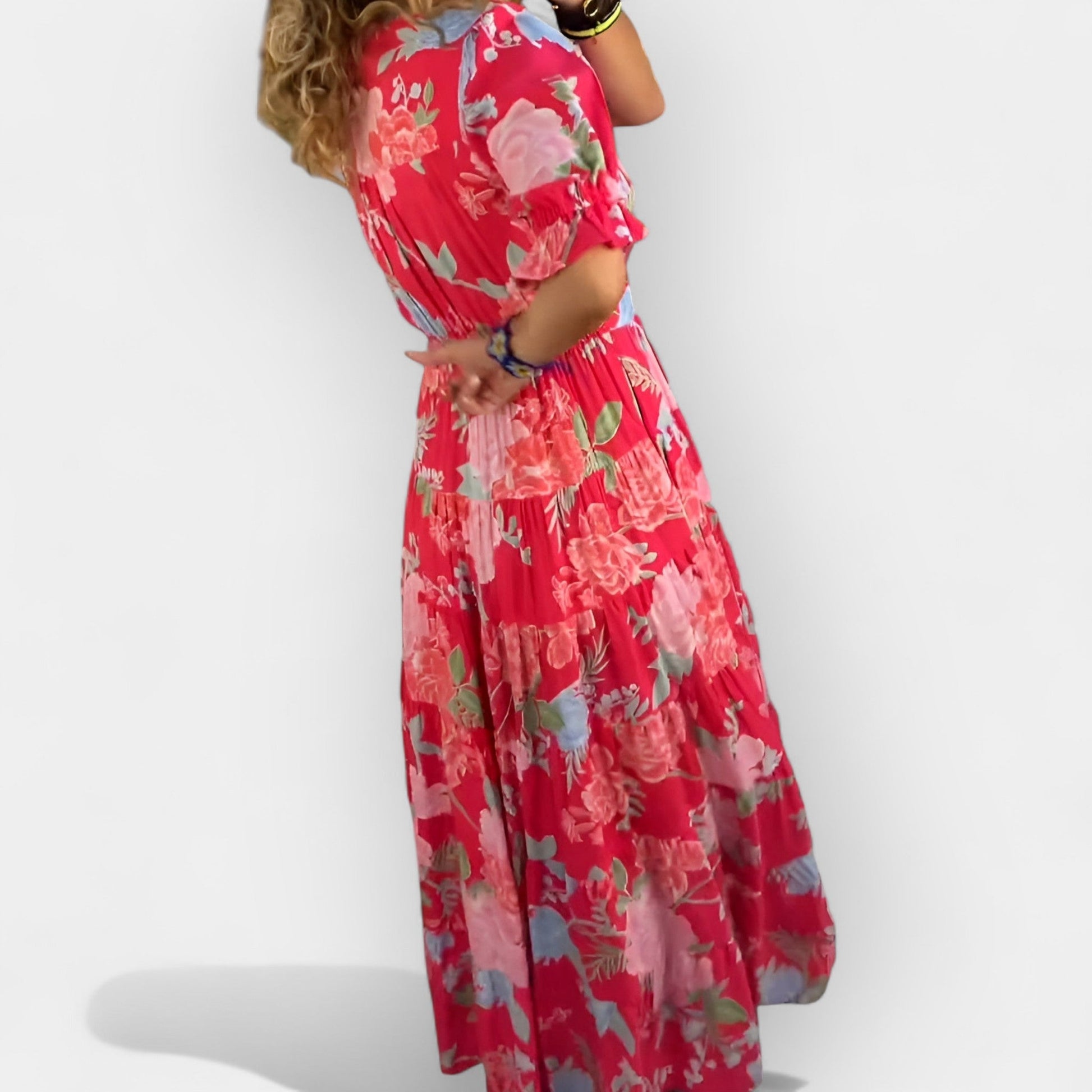 Vestido Floral Ligero con Bolsillos