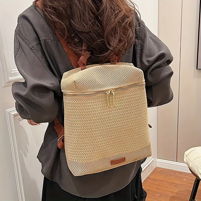 Ámbar | Mochila trenzada para mujeres - elegante y funcional