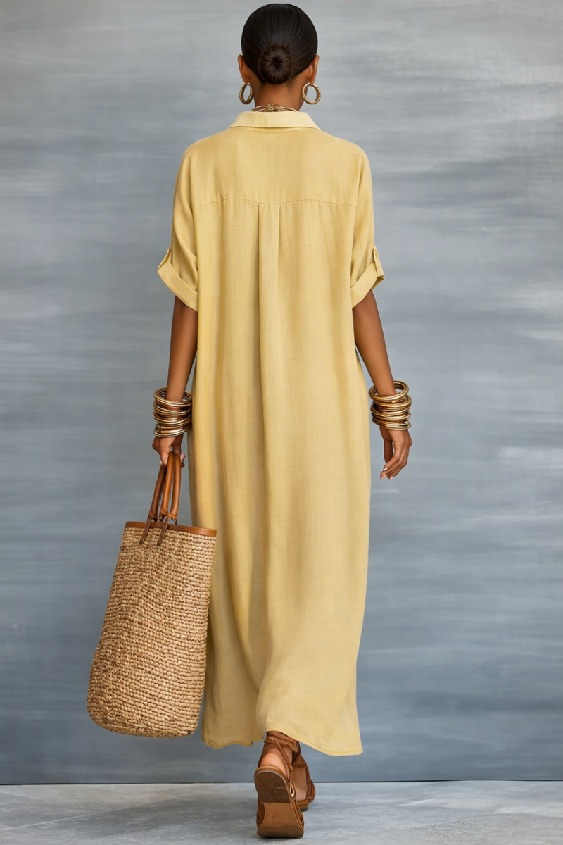 Manelle™ | Vestido Maxi con Línea Minimalista