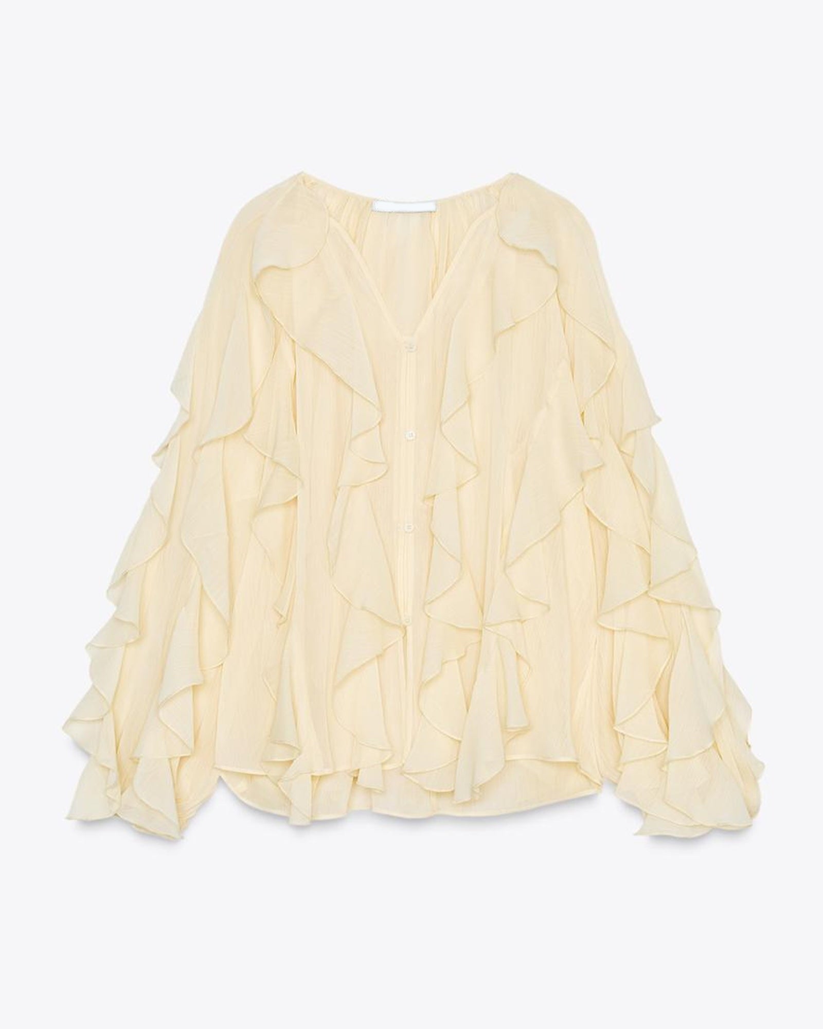 BLUSA CON VOLANTES