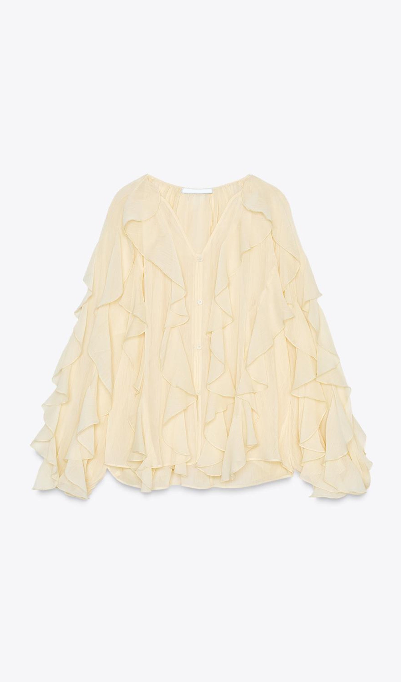 BLUSA CON VOLANTES