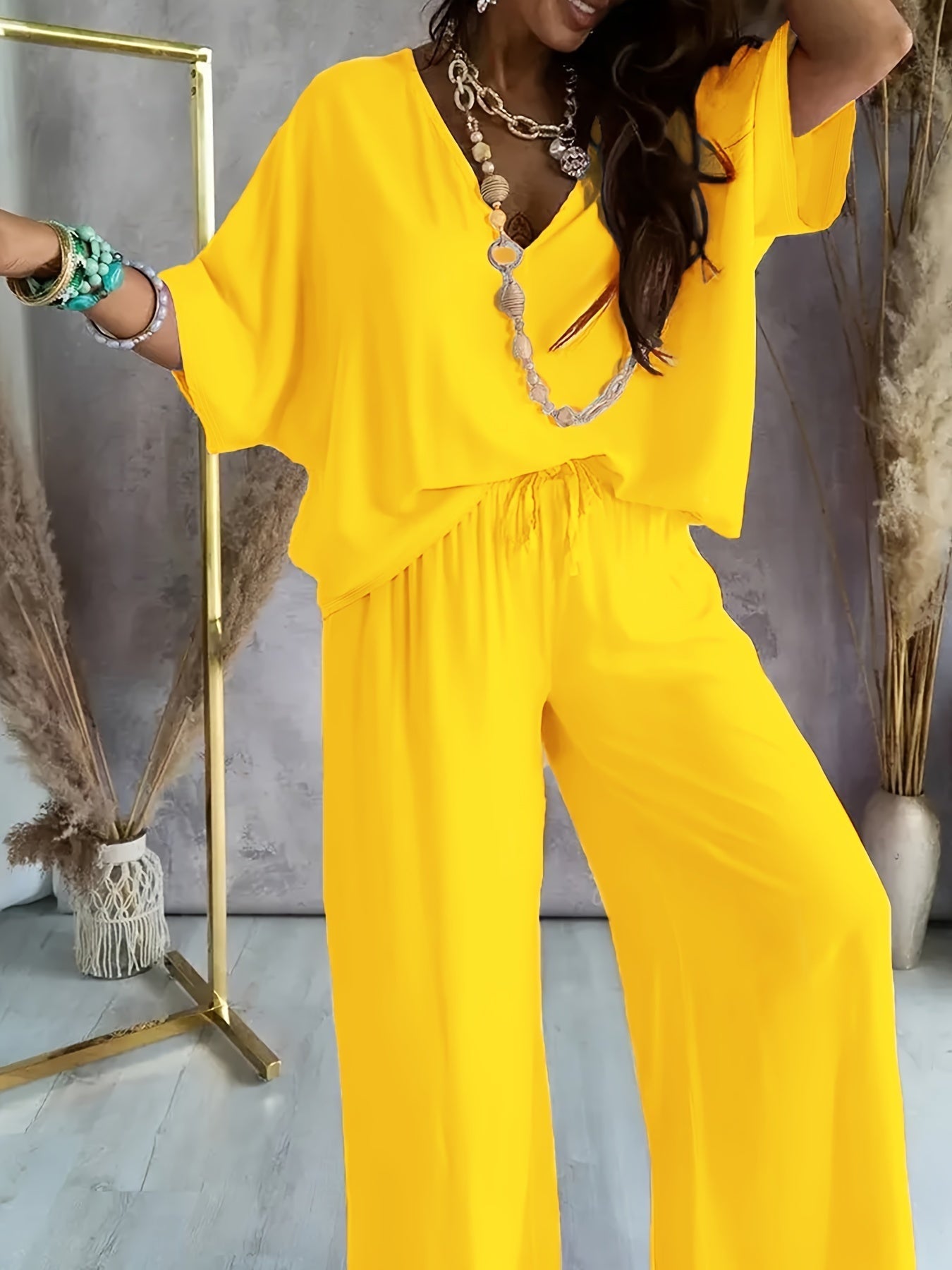 Farah™ - Elegante Conjunto de Dos Piezas para Mujer en Color Sólido