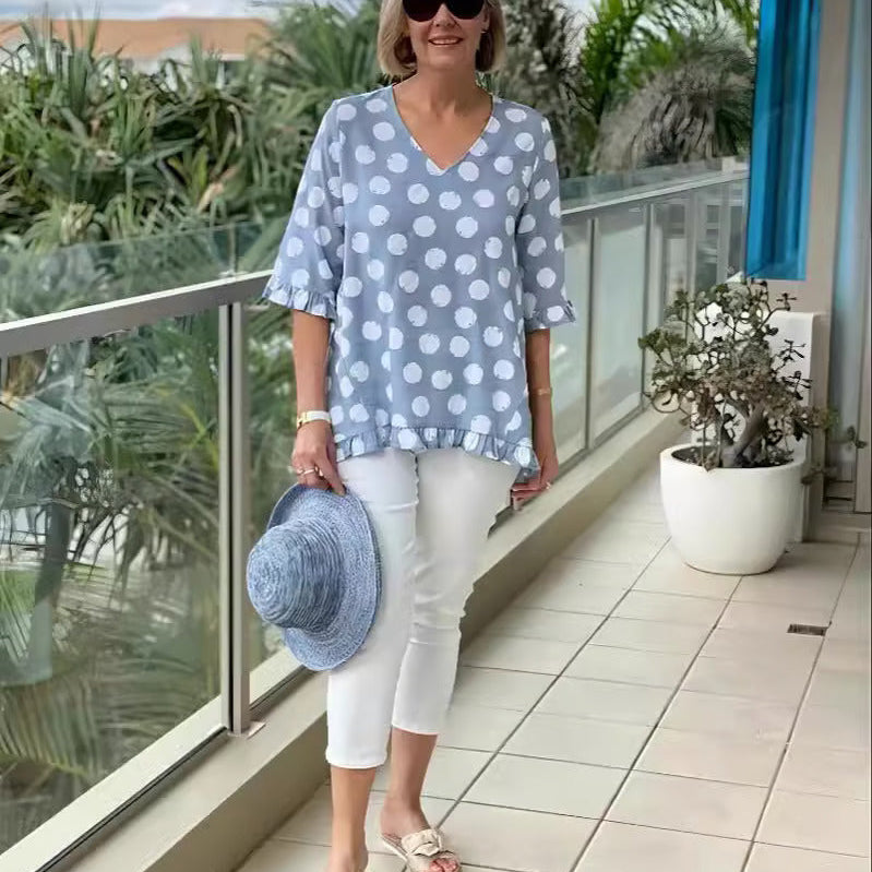 Evelyn – Top Vintage Elegante para Mujer