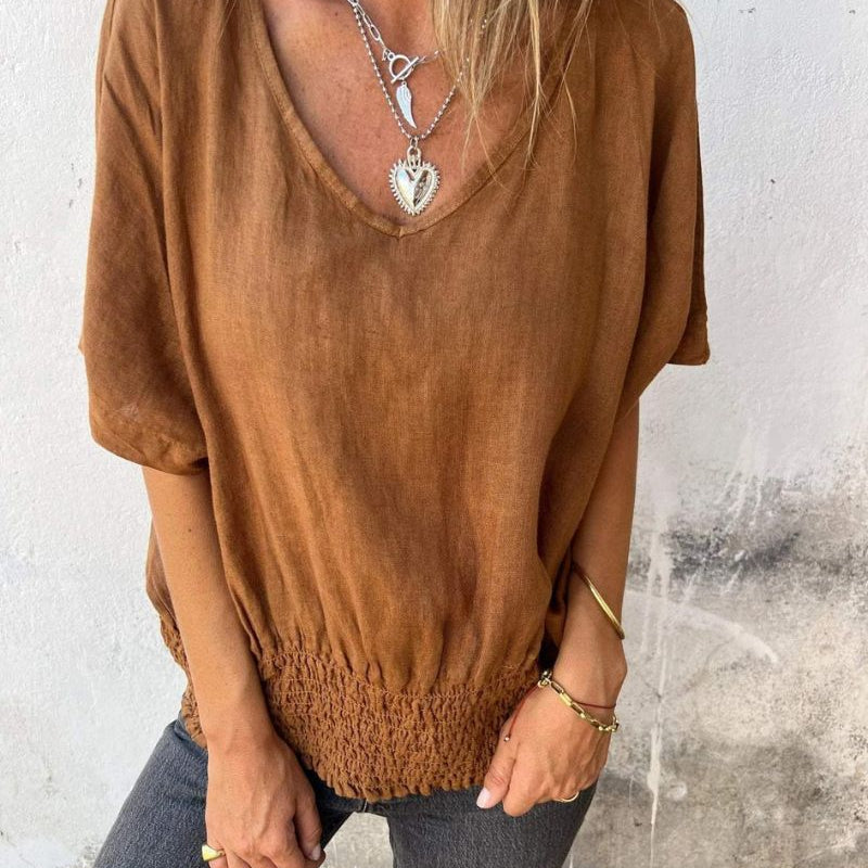 LENNOX – CAMISETA V DE CUELLO CORTO