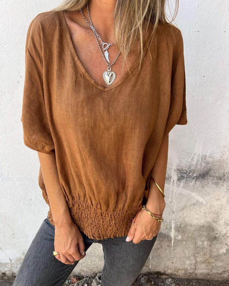 LENNOX – CAMISETA V DE CUELLO CORTO