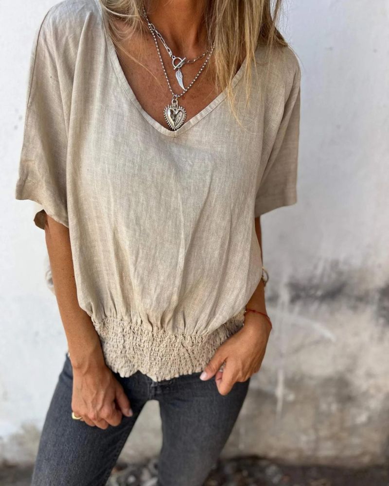 LENNOX – CAMISETA V DE CUELLO CORTO