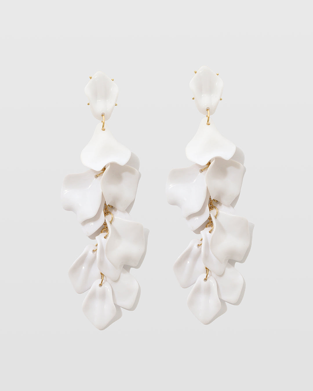 Pendientes de Gotas de Pétalos de Orquídea