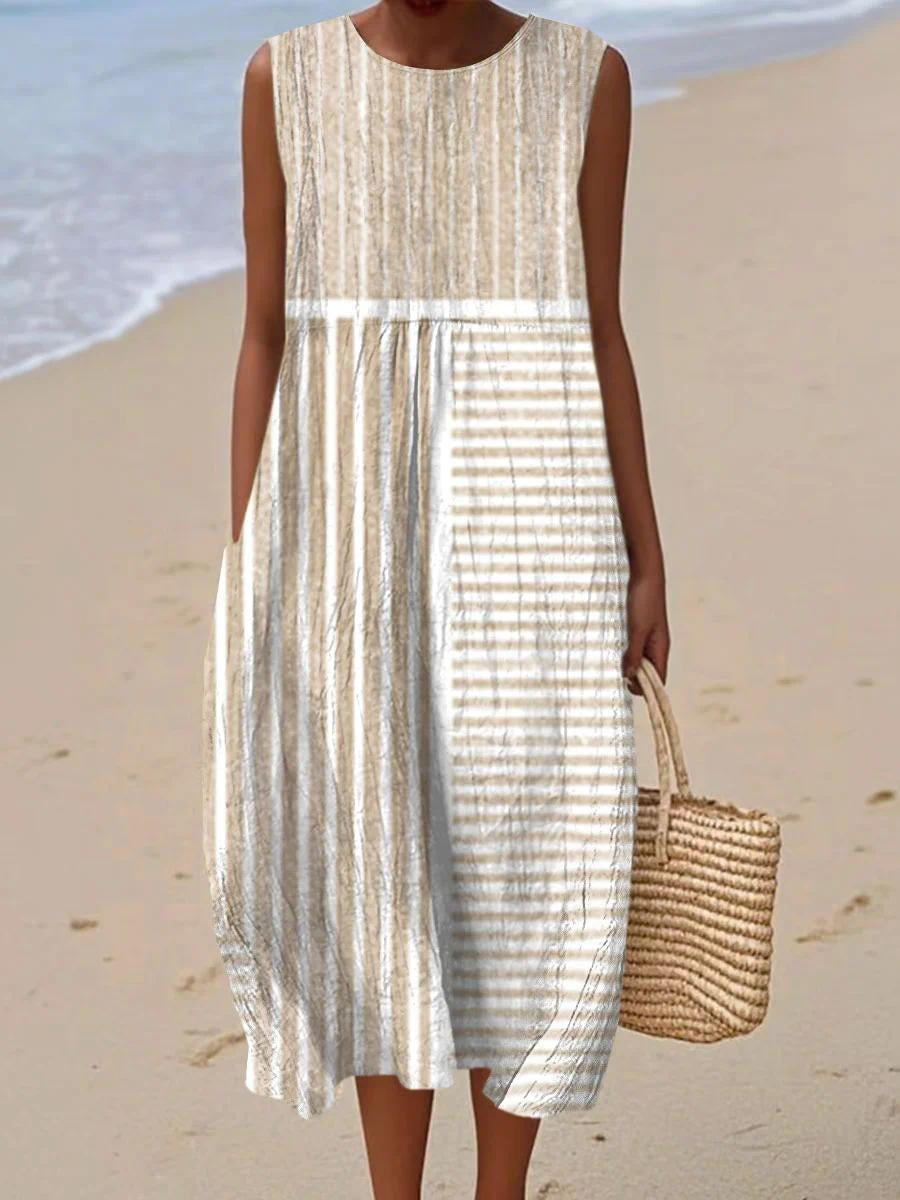 Alix | Vestido Midi Tonos Arena