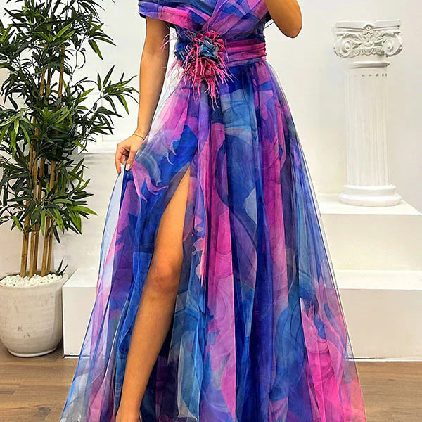 Juliet – Vestido Maxi Elegante con Hombros Descubiertos