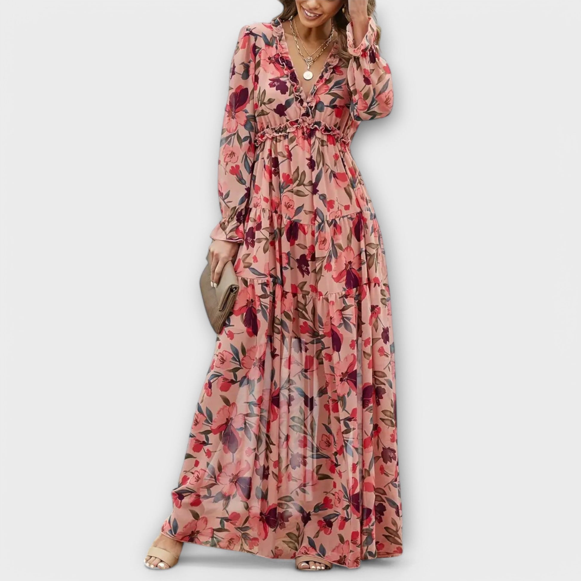 Vestido Maxi con Flores