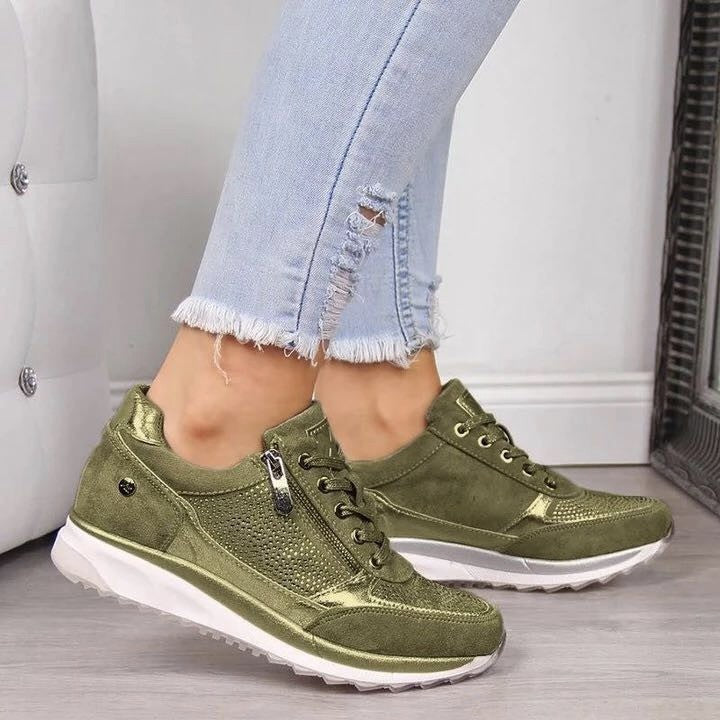 Ginevra - Zapatillas ortopédicas con cremallera