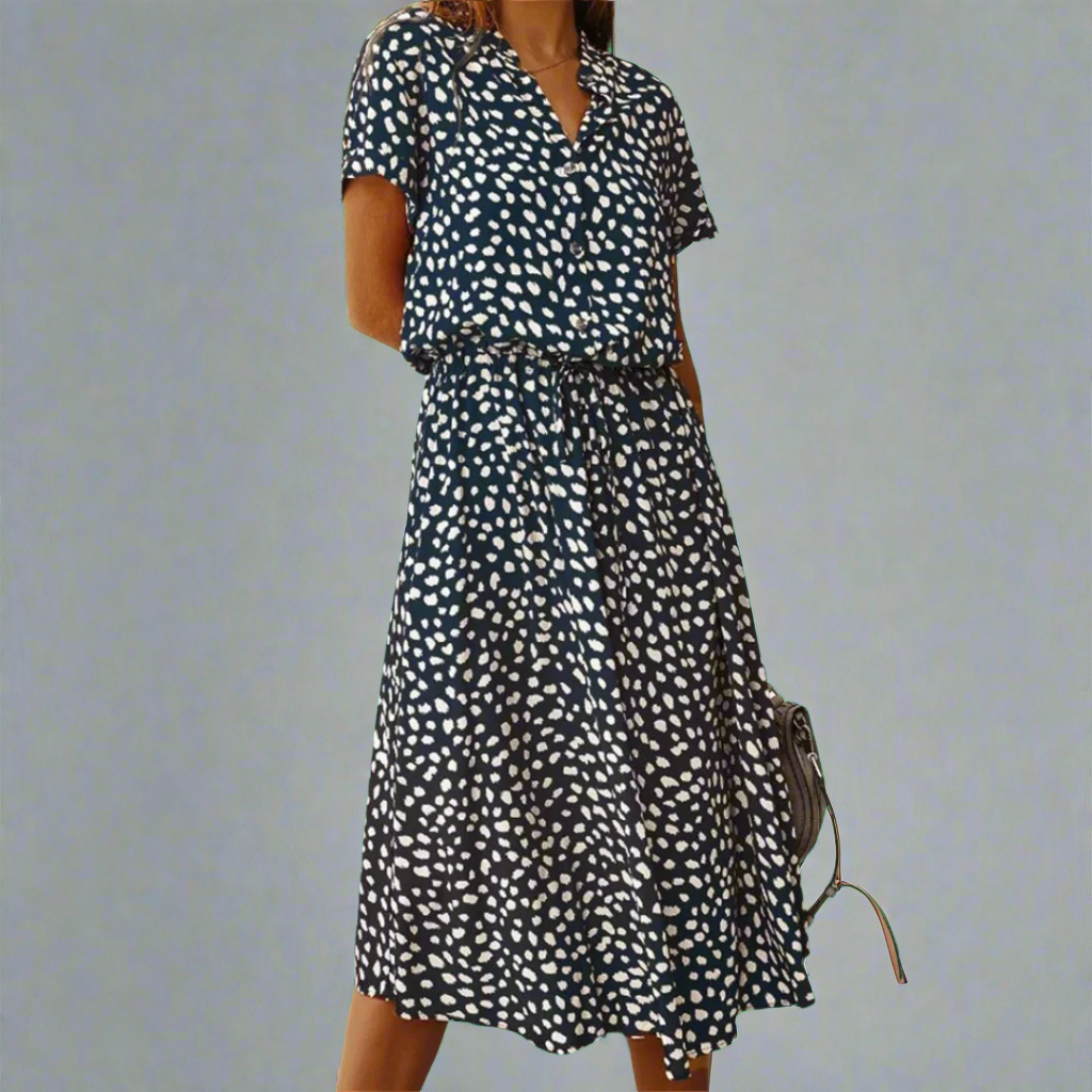 Vestido de Verano Hecho de Tejido Exquisito