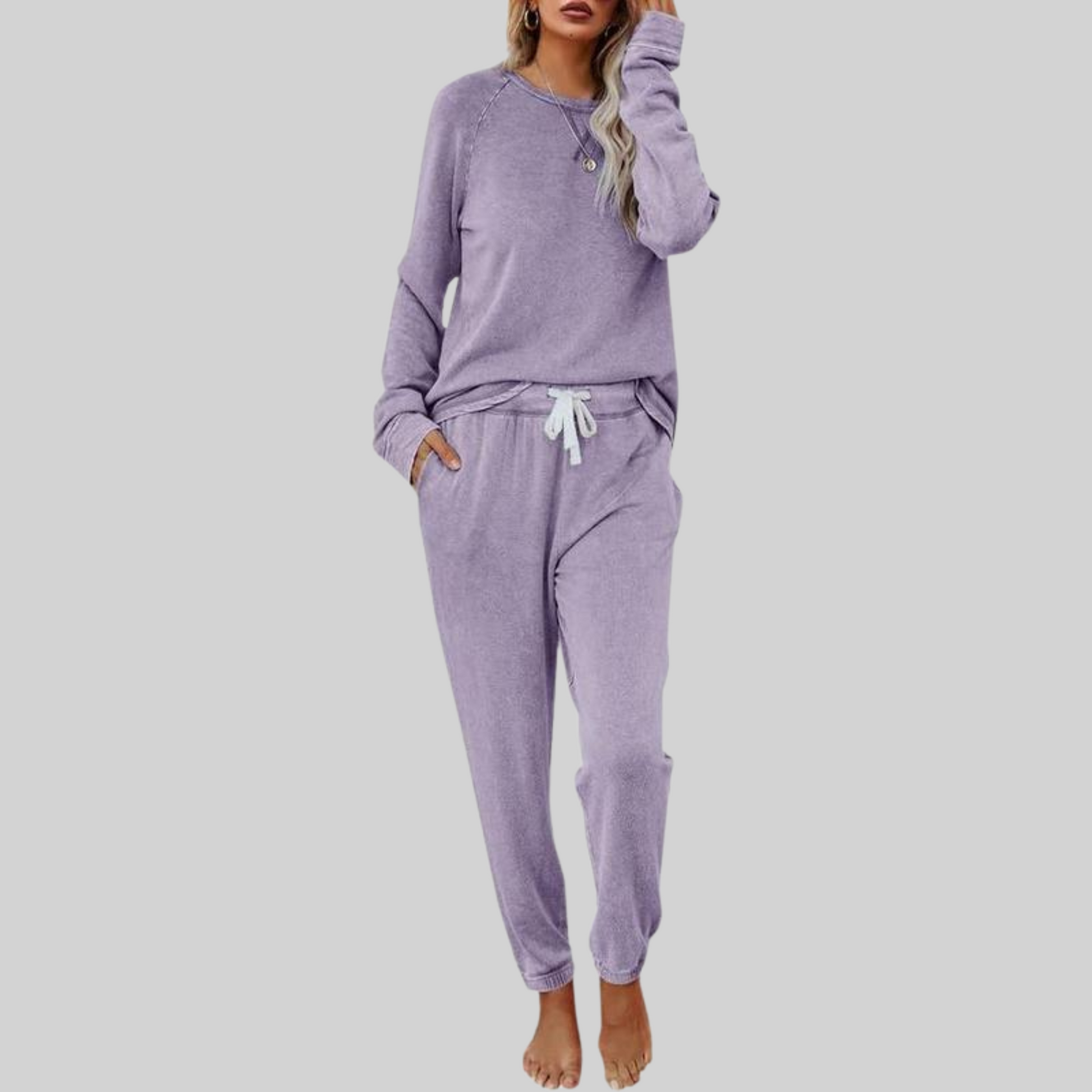 Josie™ - Conjunto Casual de Sudadera y Pantalones Largos