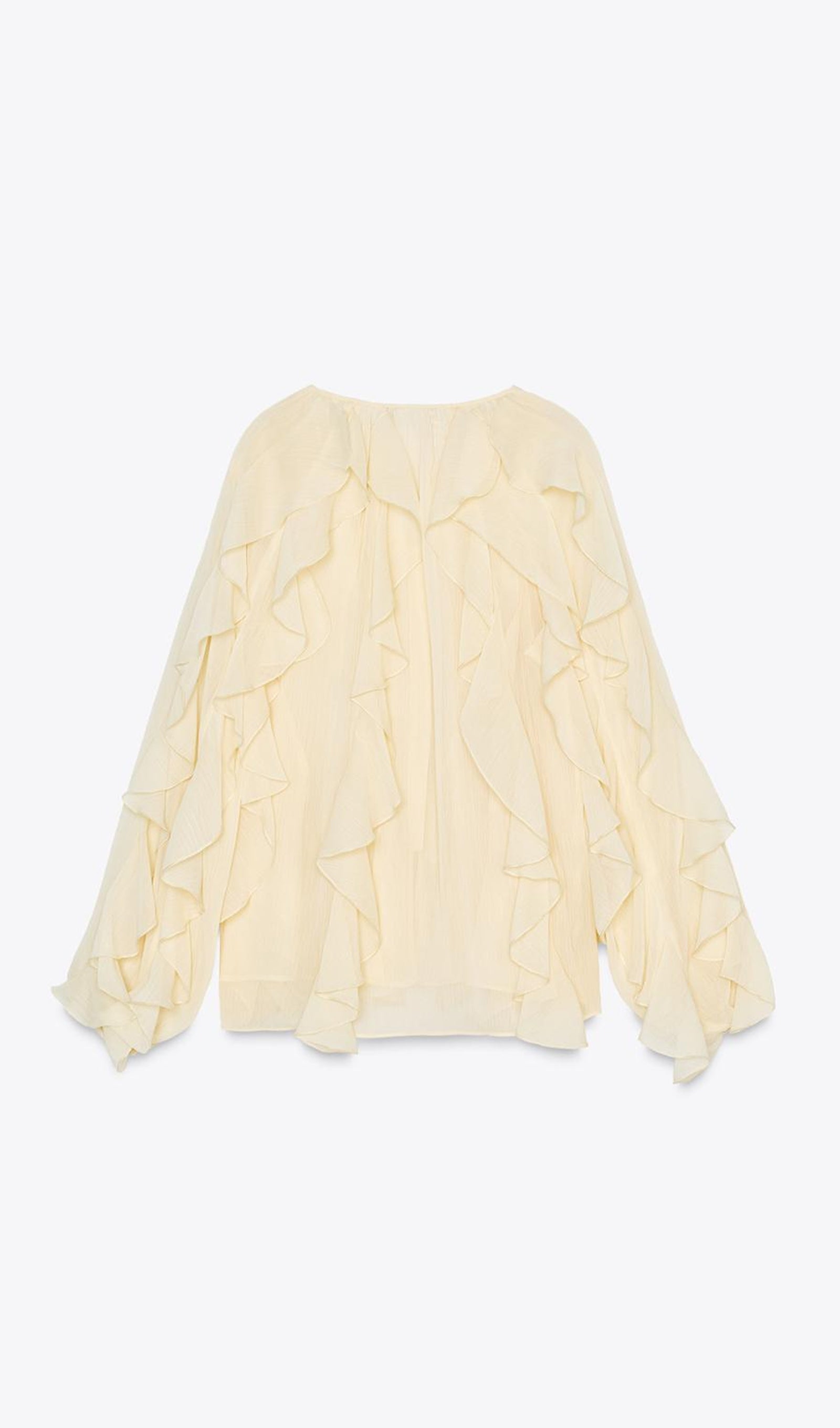 BLUSA CON VOLANTES