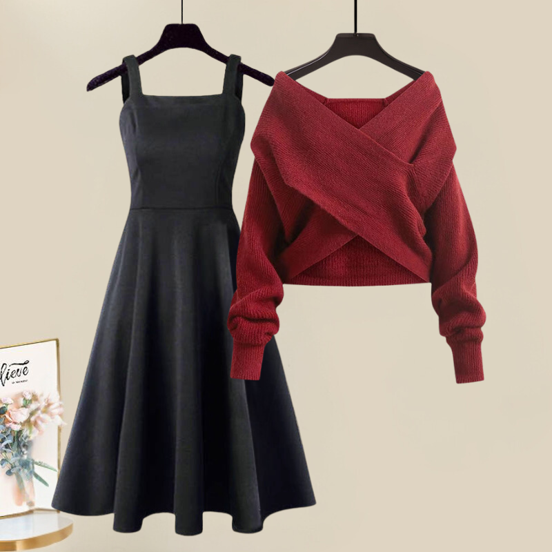DANICA - Elegante conjunto de vestido de punto