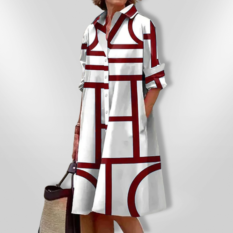 LENSÉE - VESTIDO MIDI CON BOLSILLOS DEL DÍA A DÍA