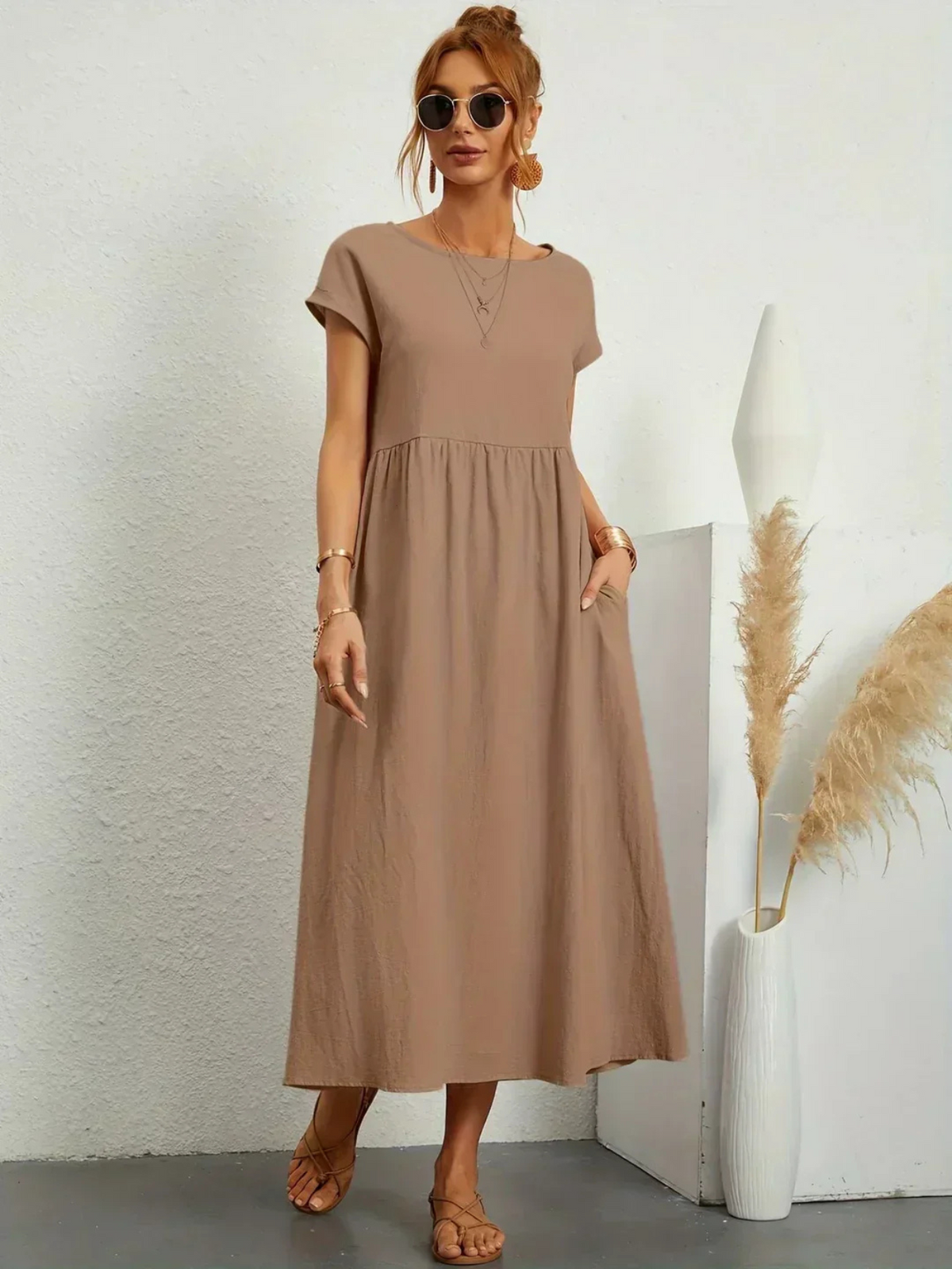 Jessica™ | Vestido Elegante de Cuello Redondo