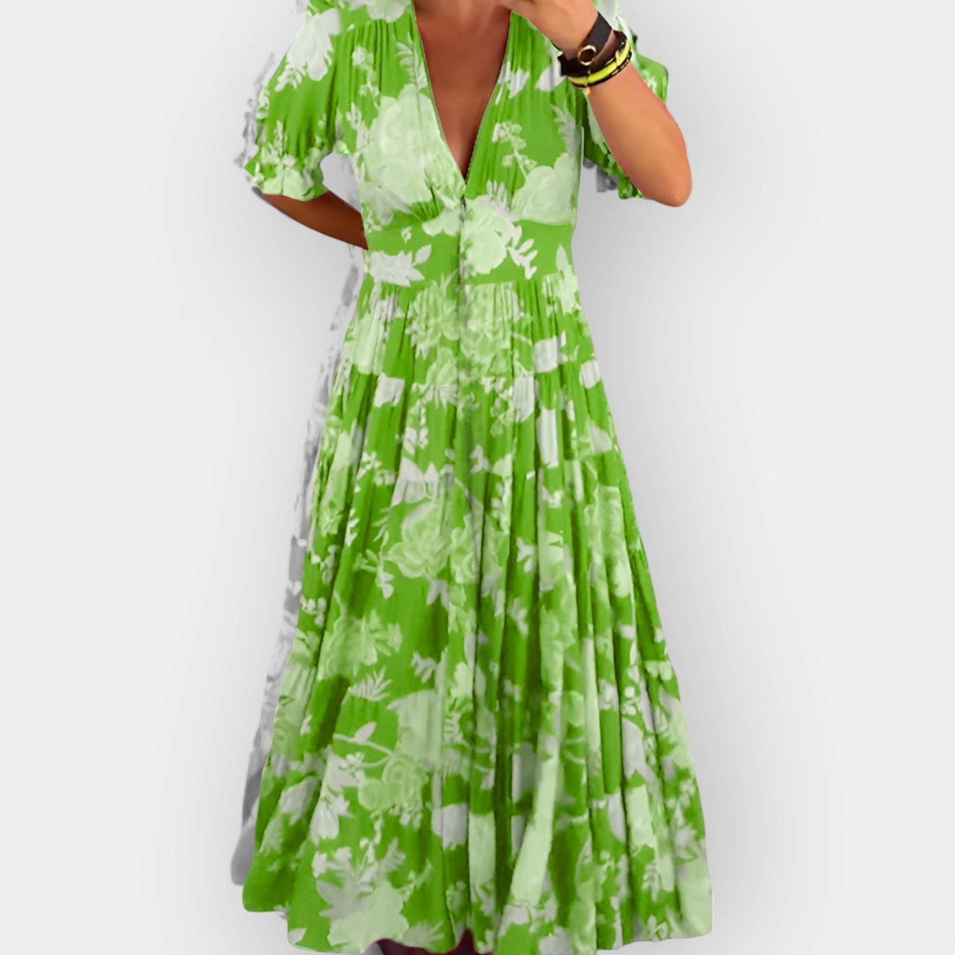 Vestido Floral Ligero con Bolsillos