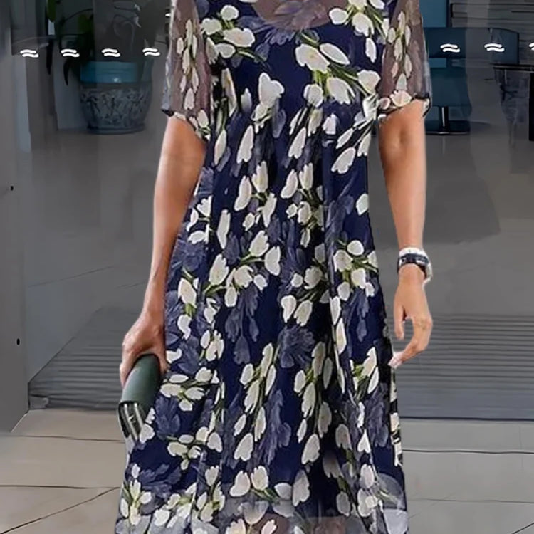 Margaret | Elegante Vestido Floral de Verano