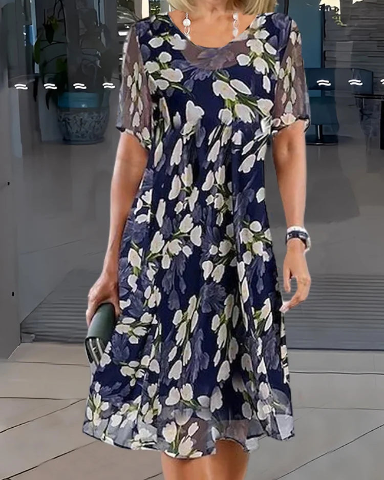 Margaret | Elegante Vestido Floral de Verano