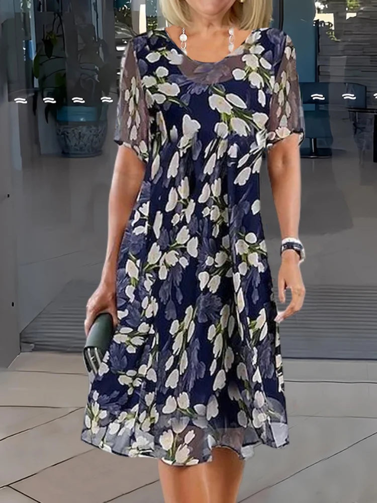Margaret | Elegante Vestido Floral de Verano