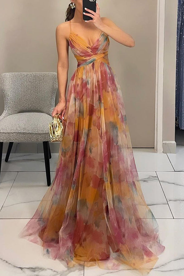 Gisele | Vestido Maxi Floral Halagador