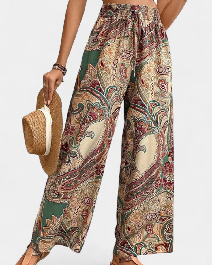 Vitoria Pantalones de Verano de Pierna Ancha