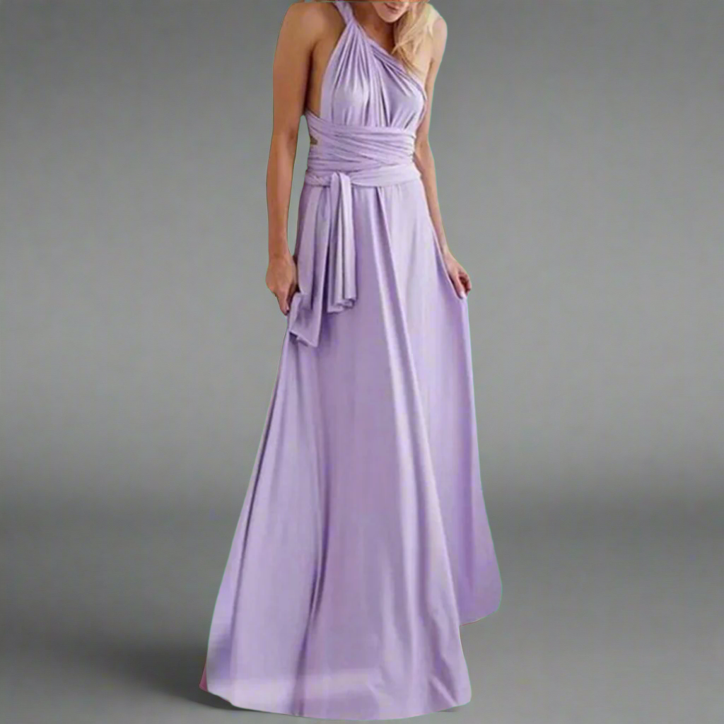 Vestido transformador hecho de tela exquisita