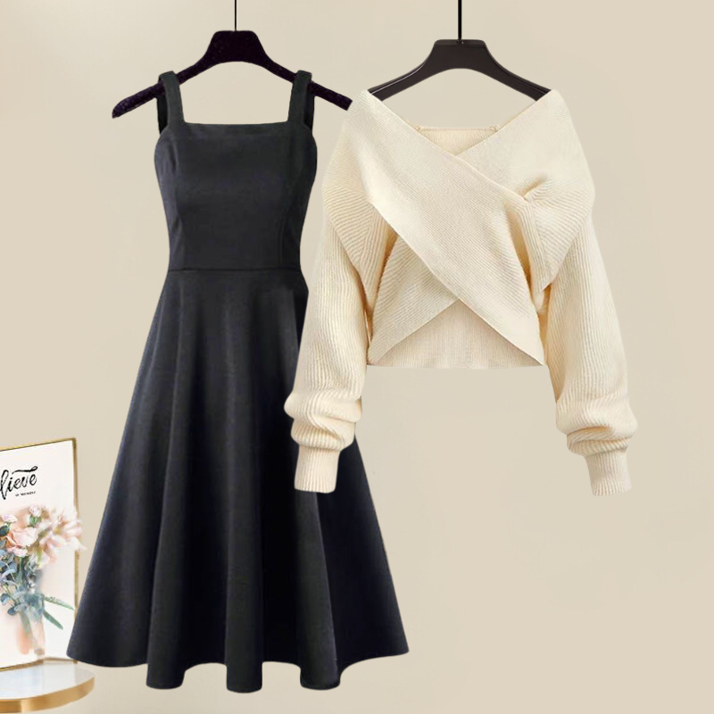 DANICA - Elegante conjunto de vestido de punto