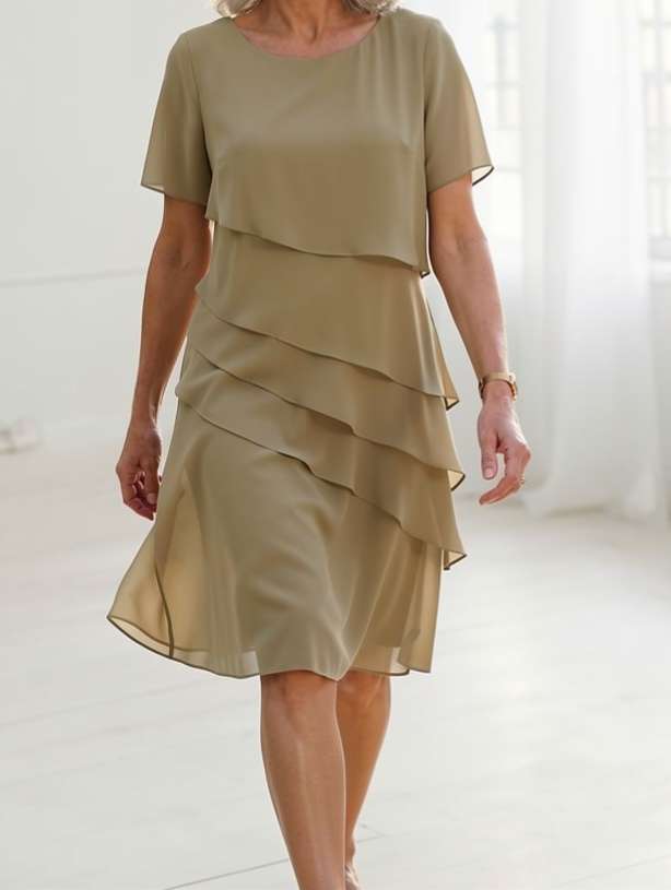 Linda™ - Elegante vestido de volantes cómodo