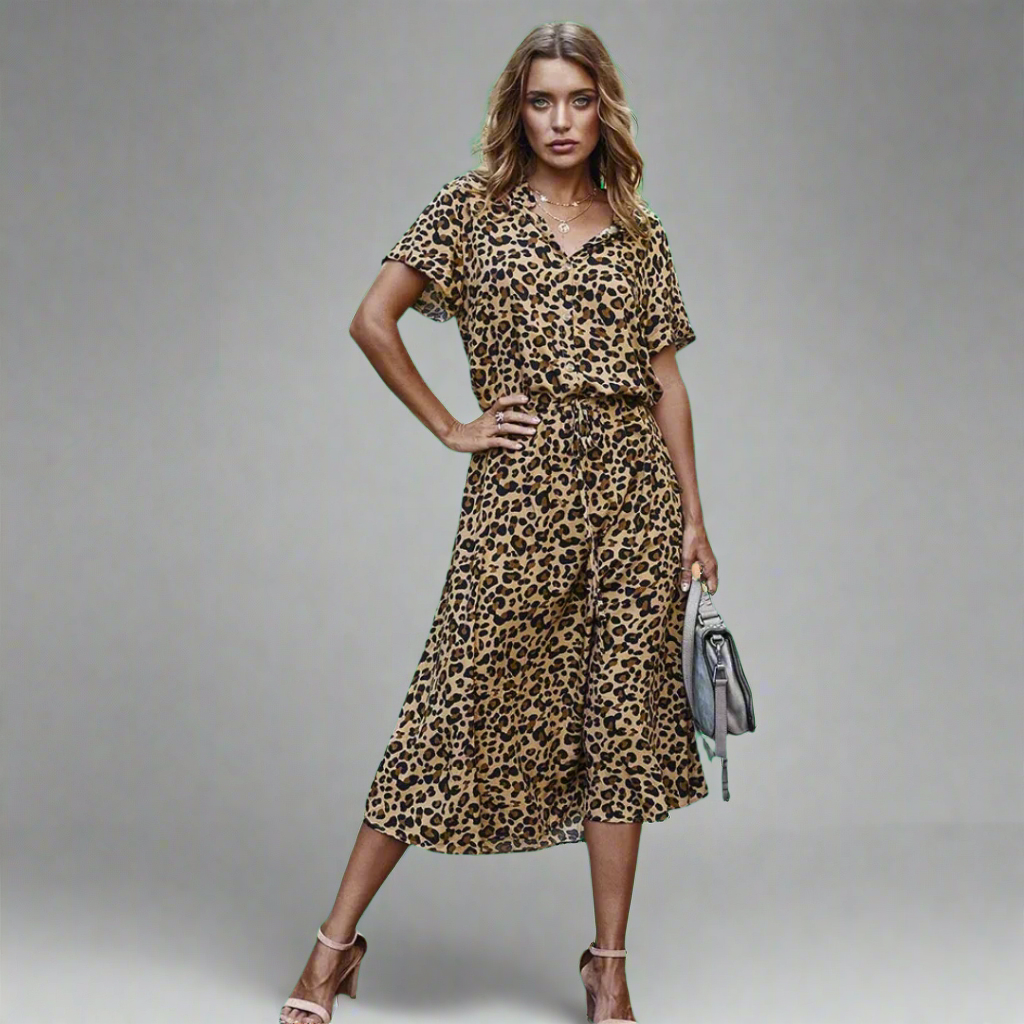 Vestido de Verano Hecho de Tejido Exquisito