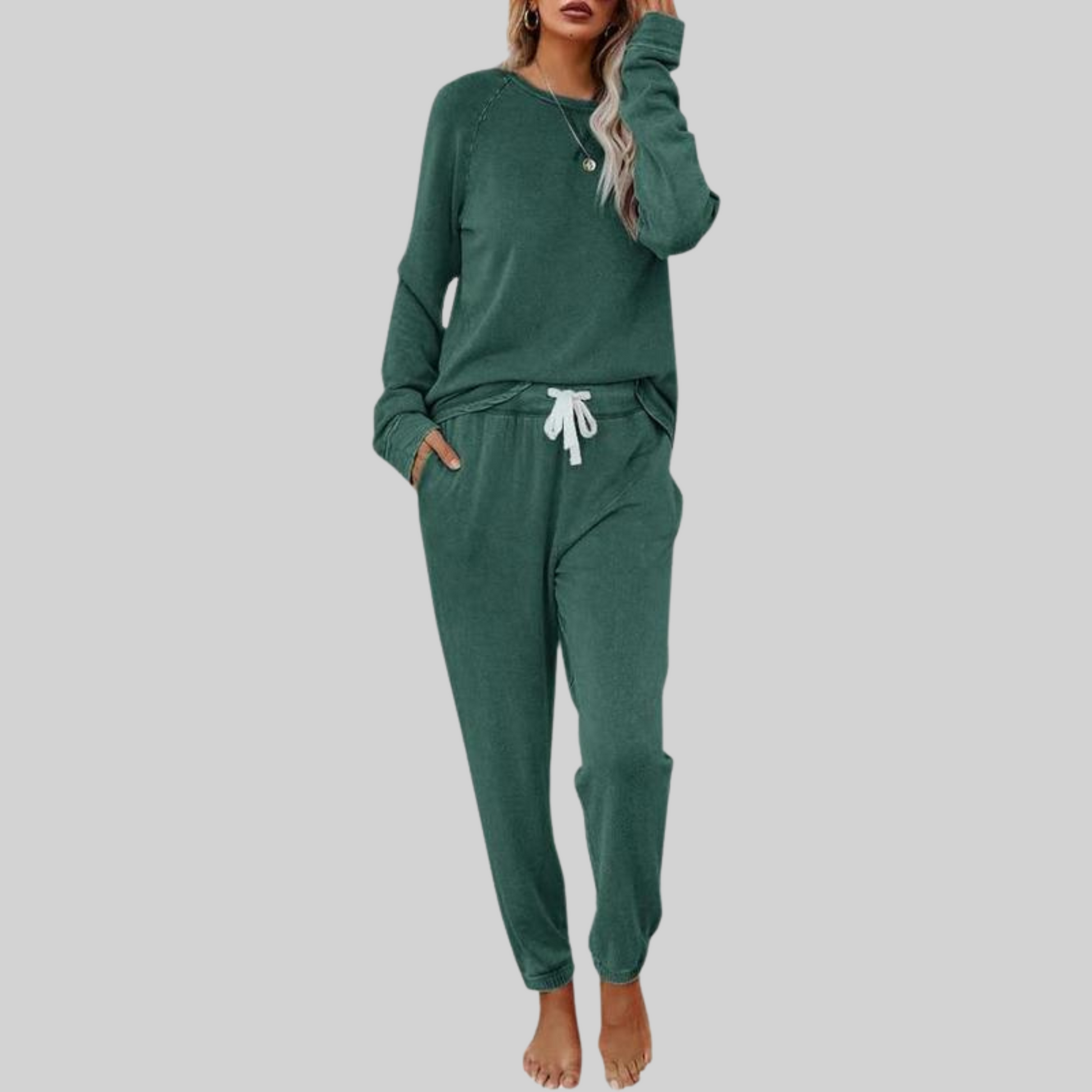 Josie™ - Conjunto Casual de Sudadera y Pantalones Largos