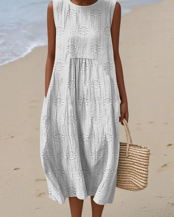 Rosa | Vestido Midi bordado