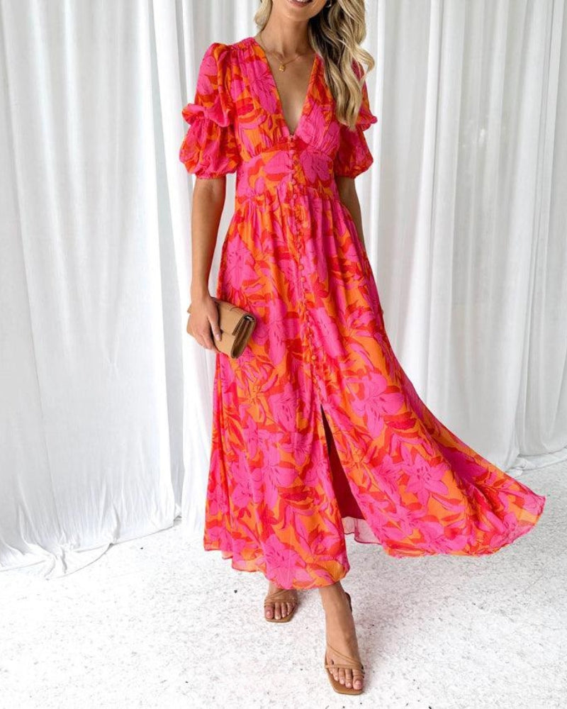 Skylar – Vestido Impreso Fluido