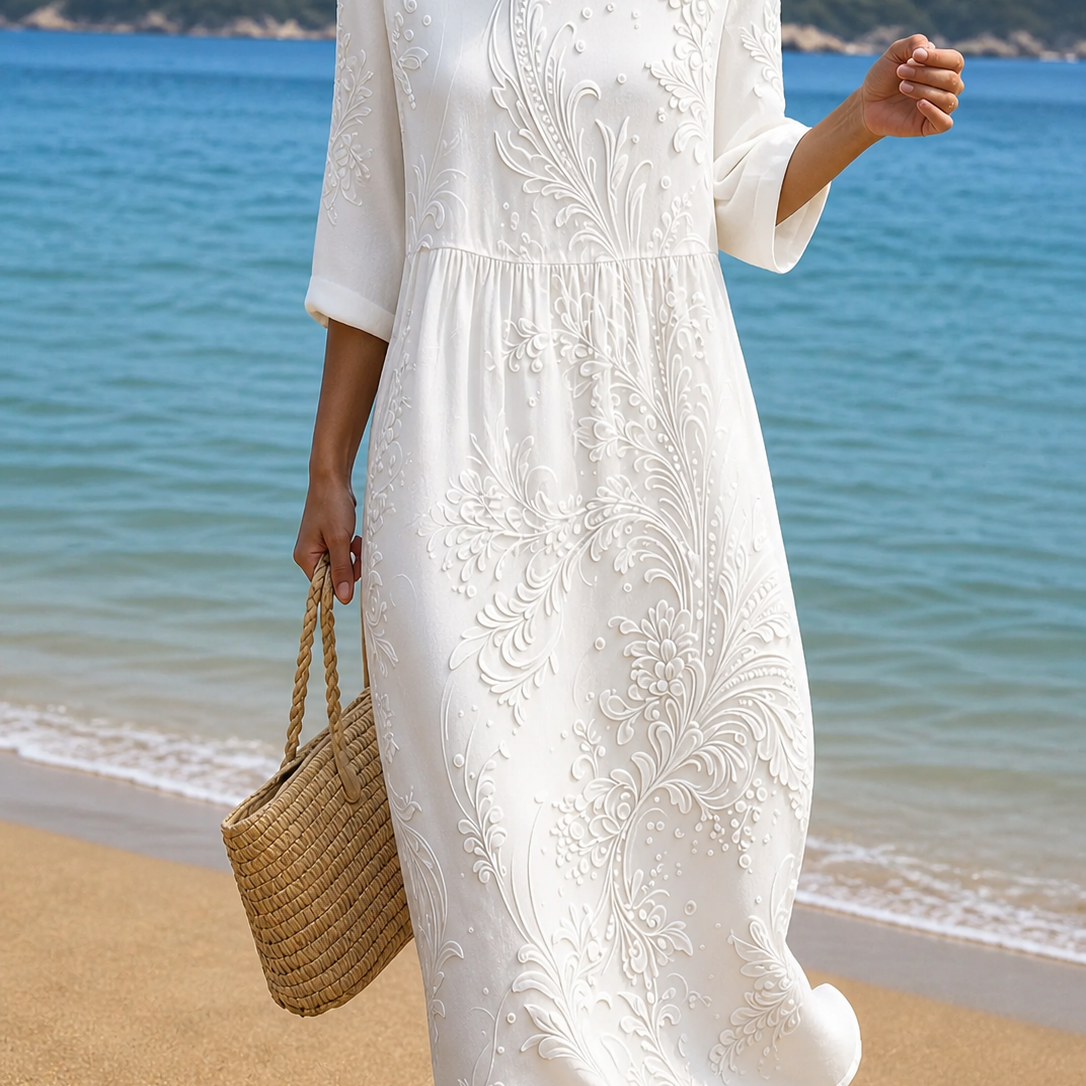 Vestido casual de mujer con estampado floral