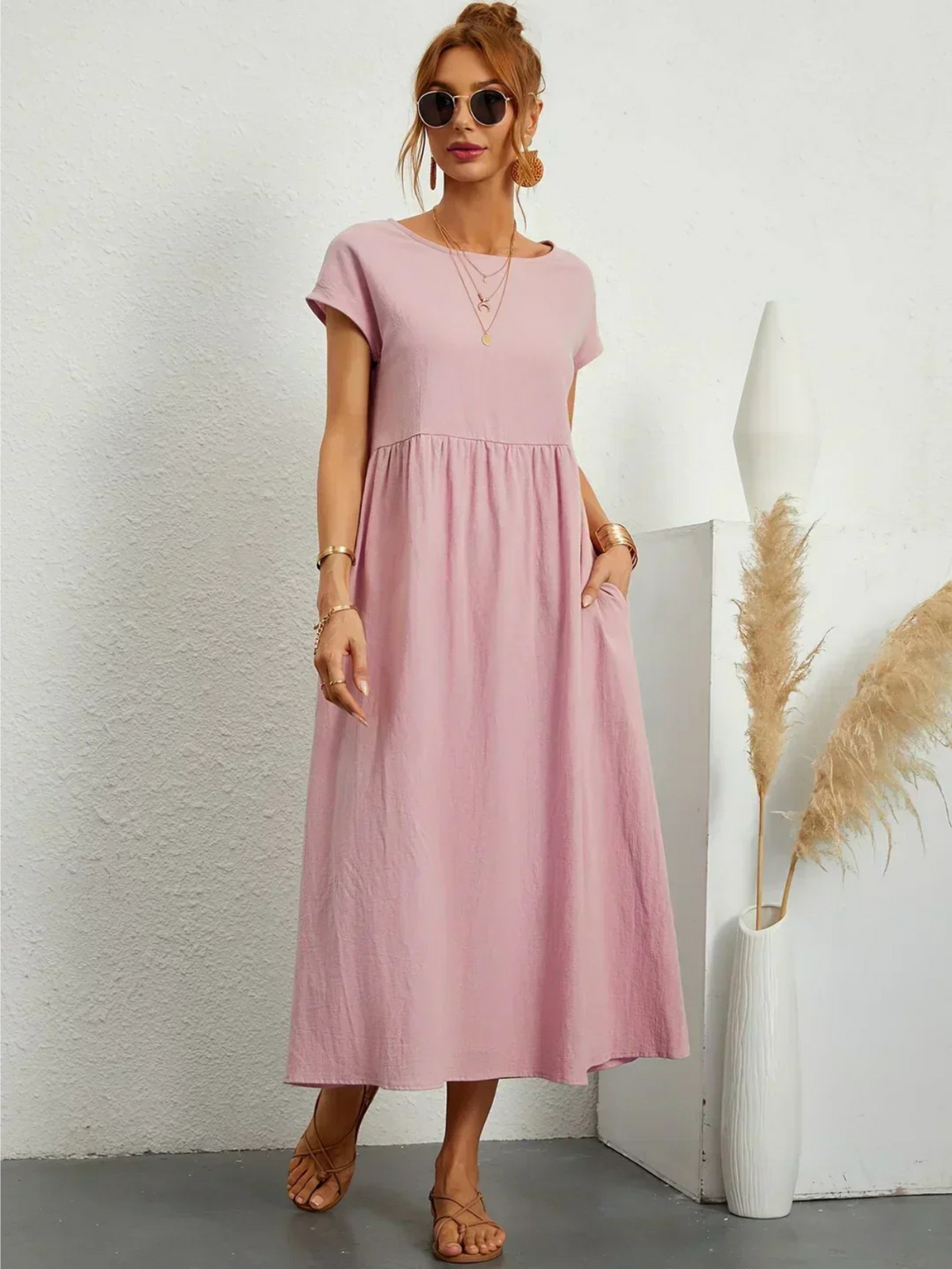 Jessica™ | Vestido Elegante de Cuello Redondo