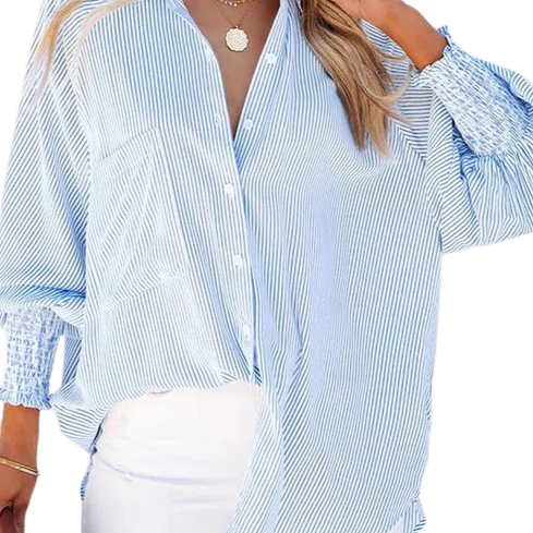 CAMISA OVERSIZE DE RAYAS