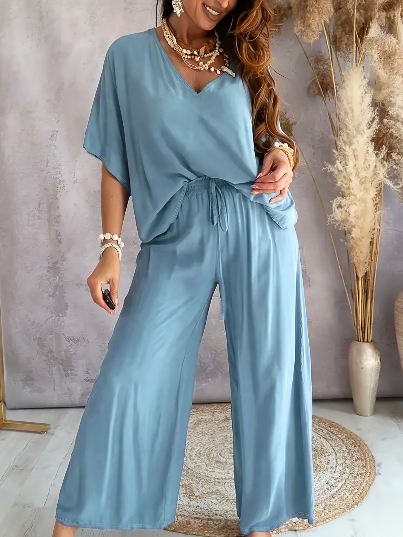 Farah™ - Elegante Conjunto de Dos Piezas para Mujer en Color Sólido