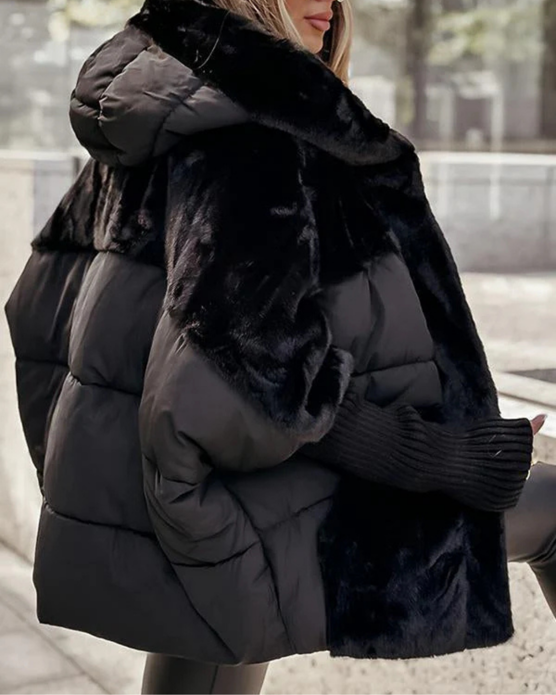RAINA - Chaqueta térmica con capucha