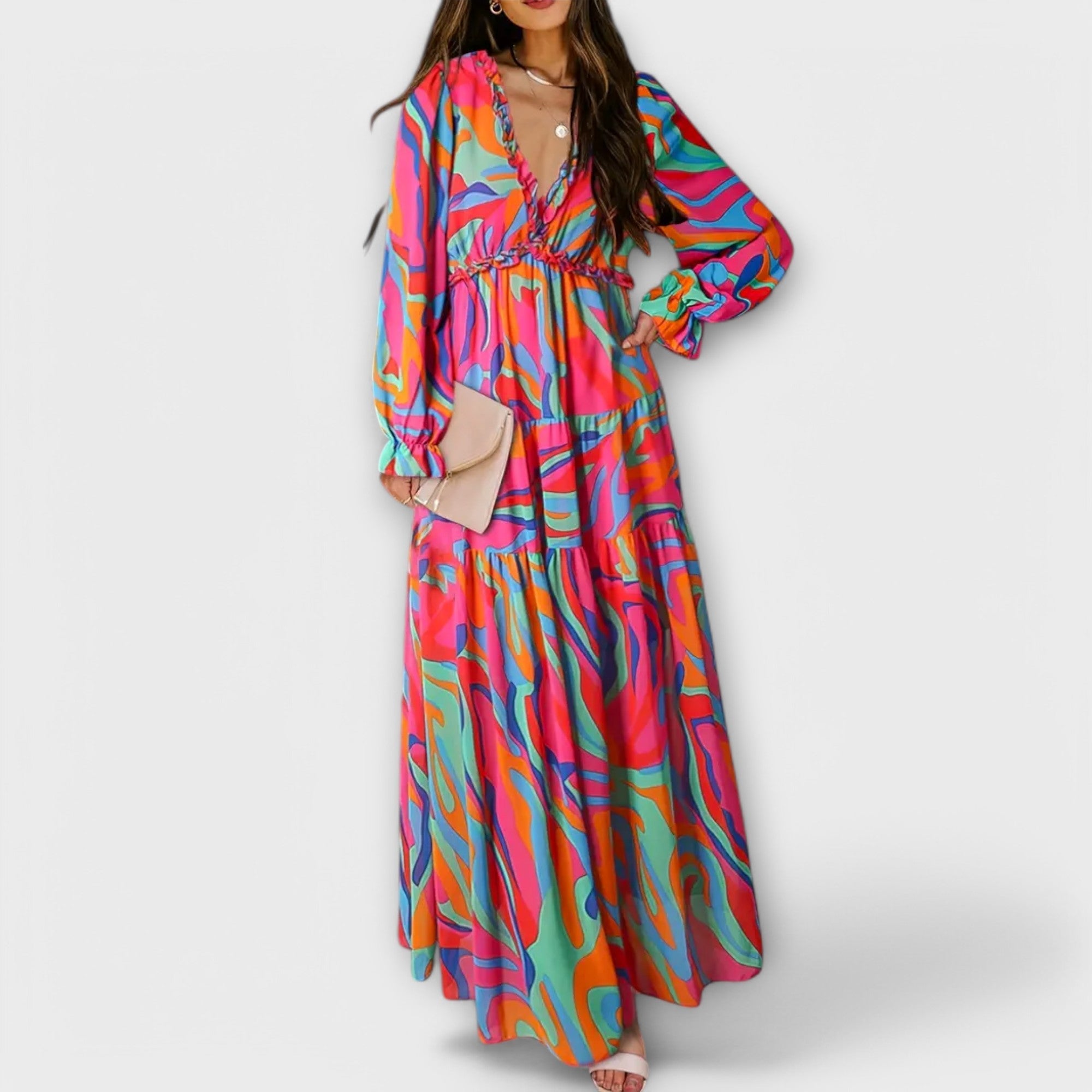 Vestido Maxi con Flores