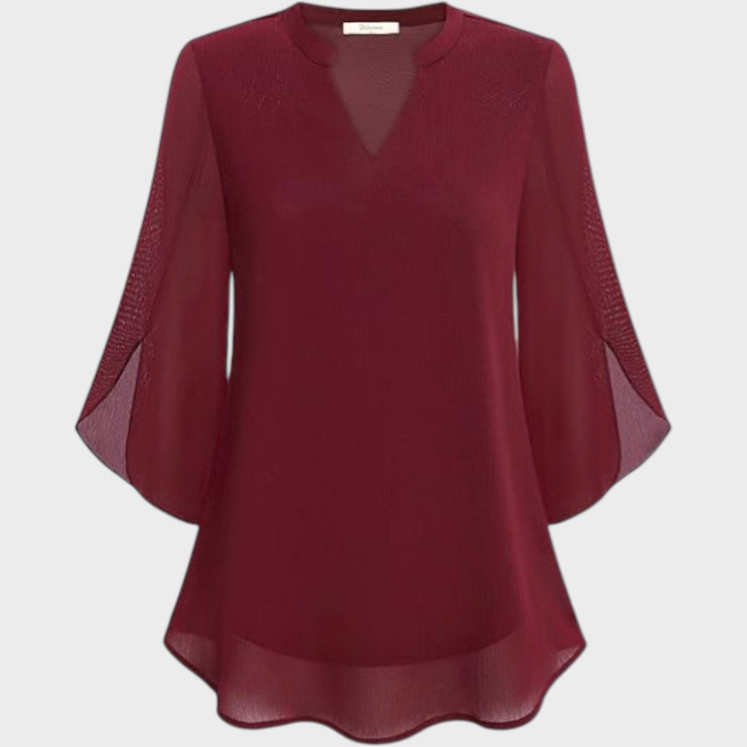 CLAUDIA – BLUSA DE FLUJO ELEGANTE