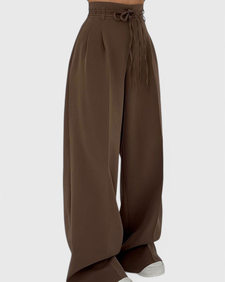 Sophie | Pantalones de pierna ancha con cordones