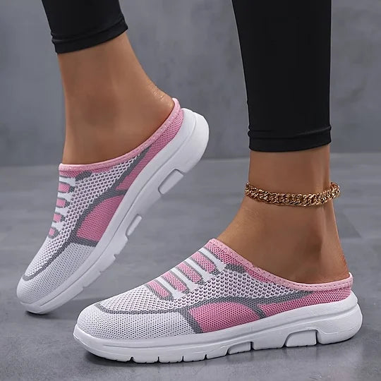 Zapatillas de mujer Slip-On de malla elegantes y transpirables