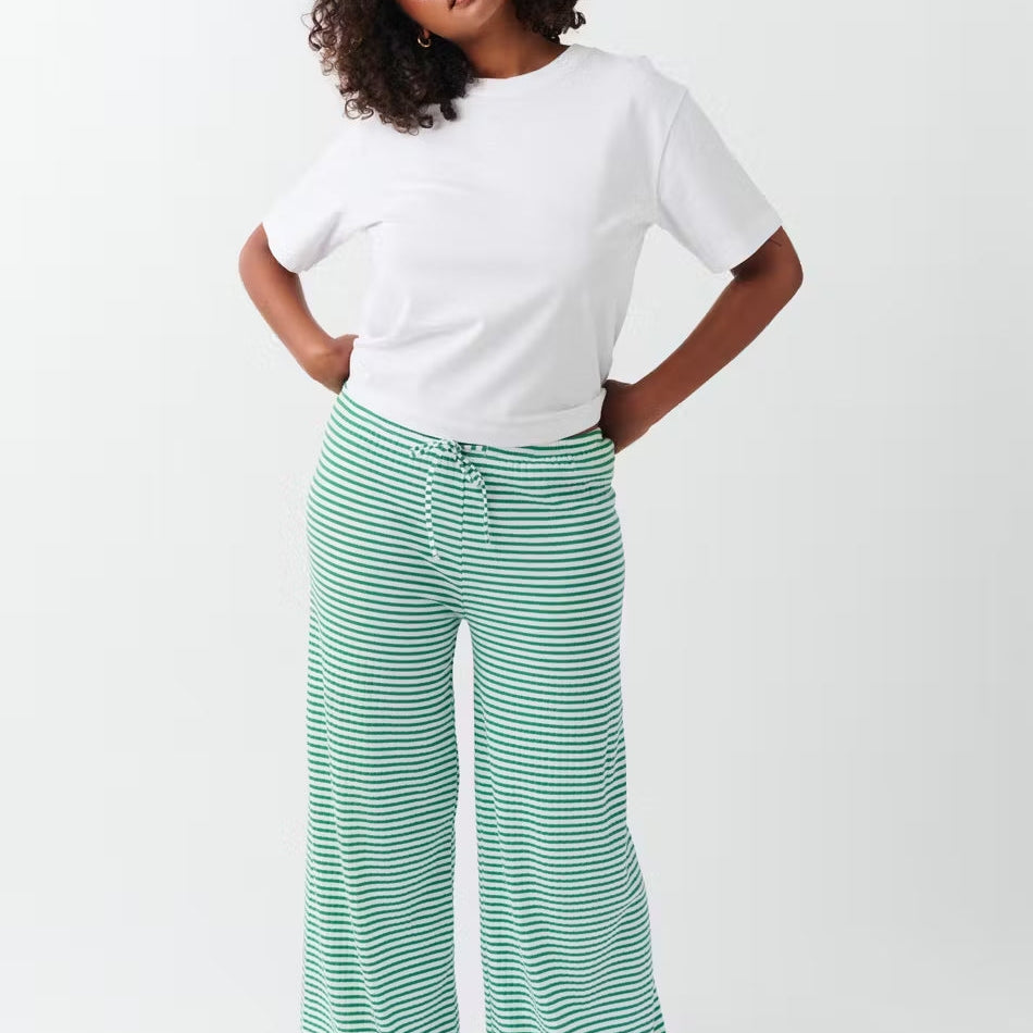 Eulalia | Pantalón de primavera para mujer con rayas y corte relajado