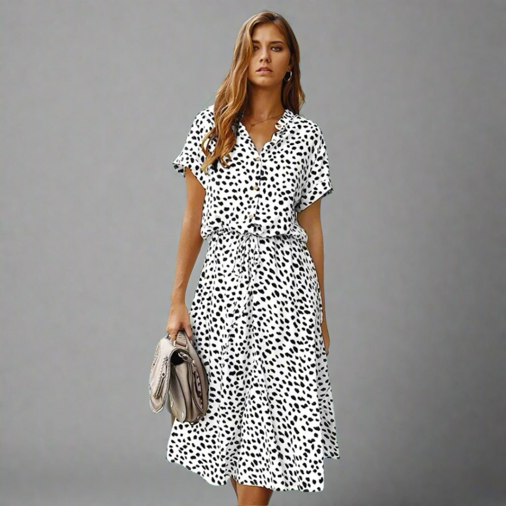 Vestido de Verano Hecho de Tejido Exquisito