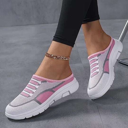 Zapatillas de mujer Slip-On de malla elegantes y transpirables