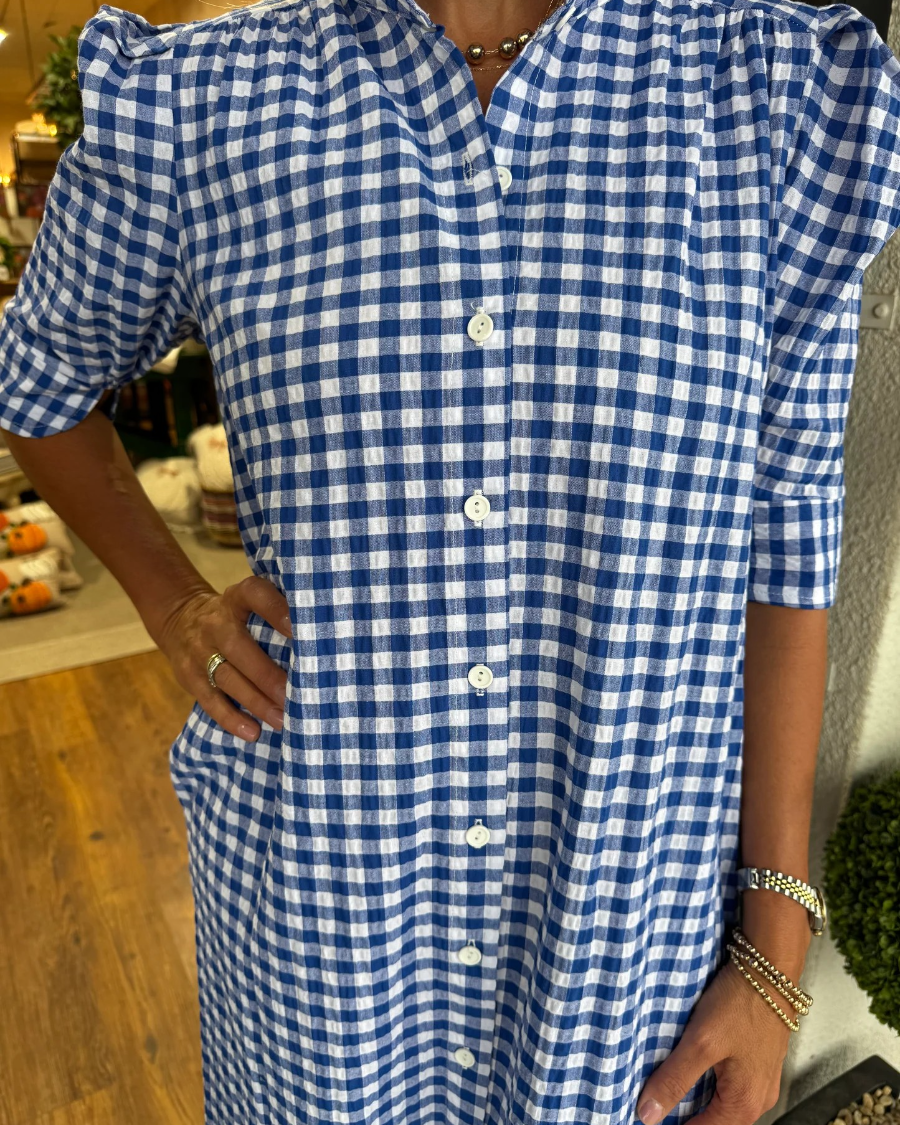 Deva | Vestido de Gingham Clásico