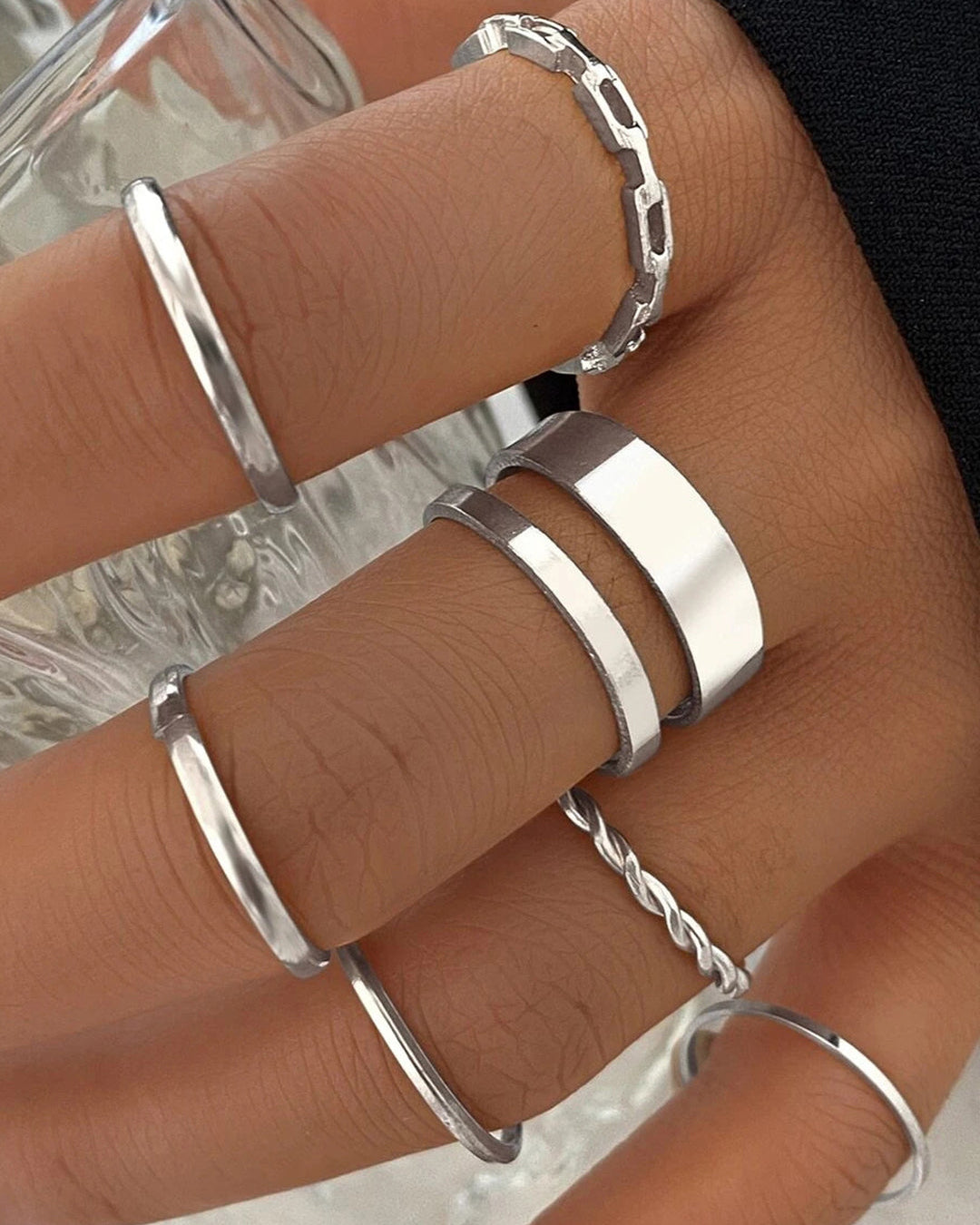 Conjunto de 7 Anillos