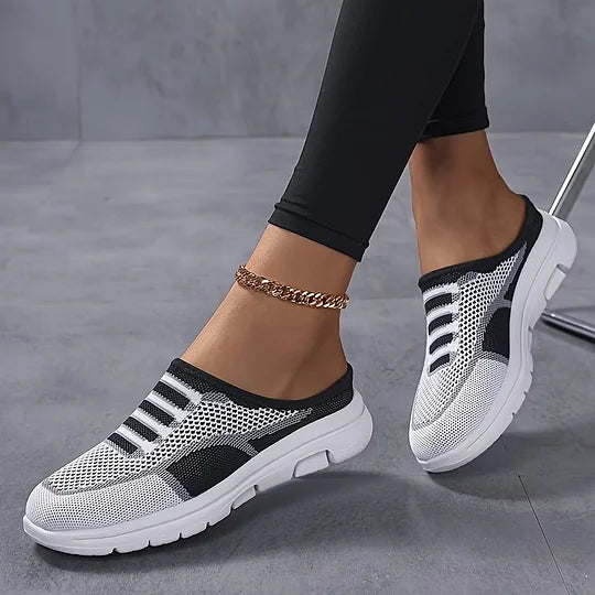 Zapatillas de mujer Slip-On de malla elegantes y transpirables