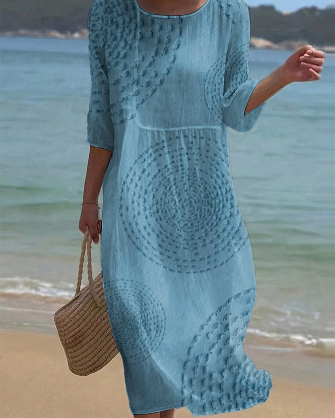 Vestido casual de mujer bordado